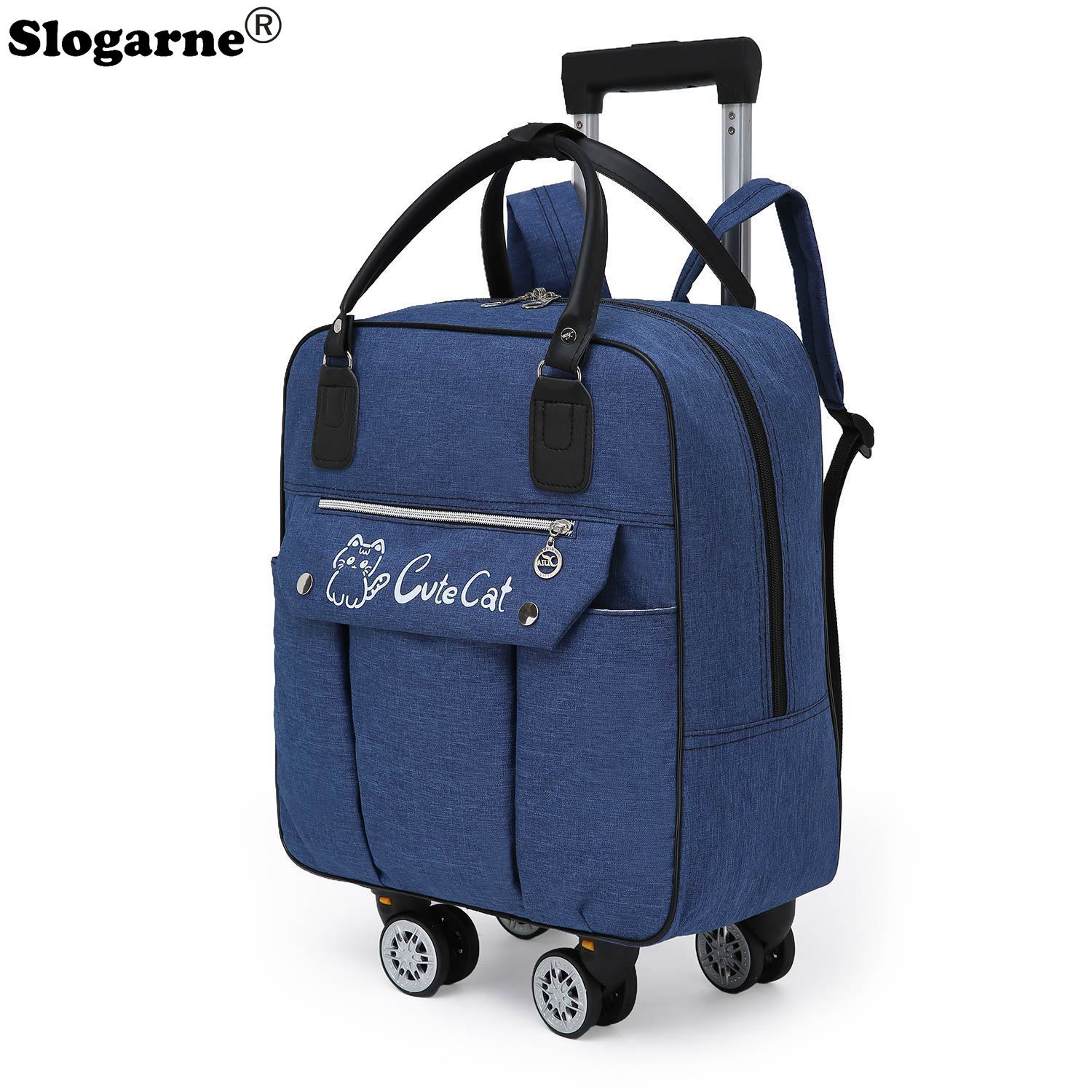 Trolley Large Capacity Travel  - Foldable Rolling Luggage Bag 评论和价格
