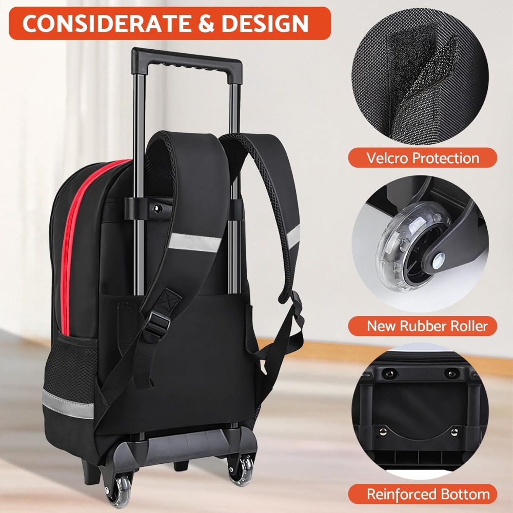 3PCS Kids Rolling Backpack for - Foldable Rolling Luggage Bag 评论和价格