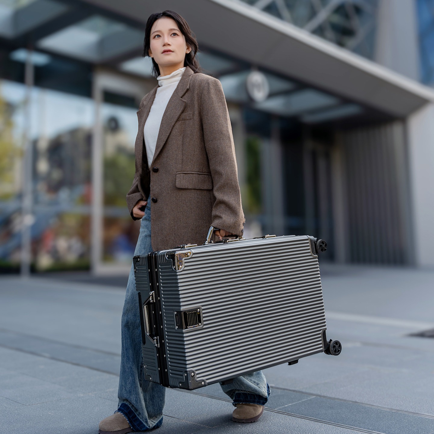 【drop deal】aluminum frame suit - Aluminum Frame Carry On Luggage 评论和价格