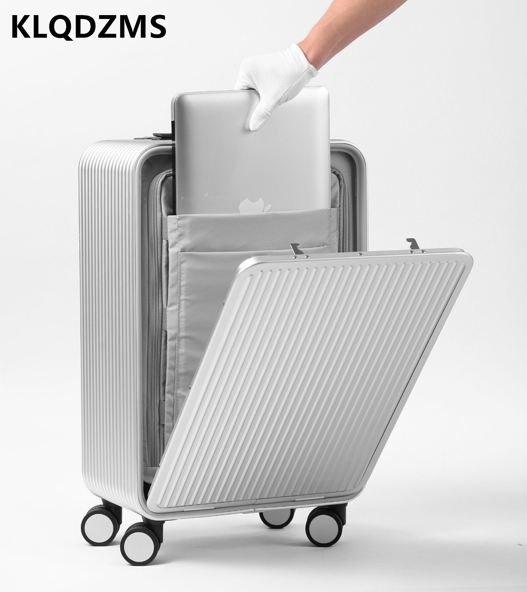 KLQDZMS Luggage All Aluminum M - Front Opening Laptop Luggage 24 Inch 评论和价格