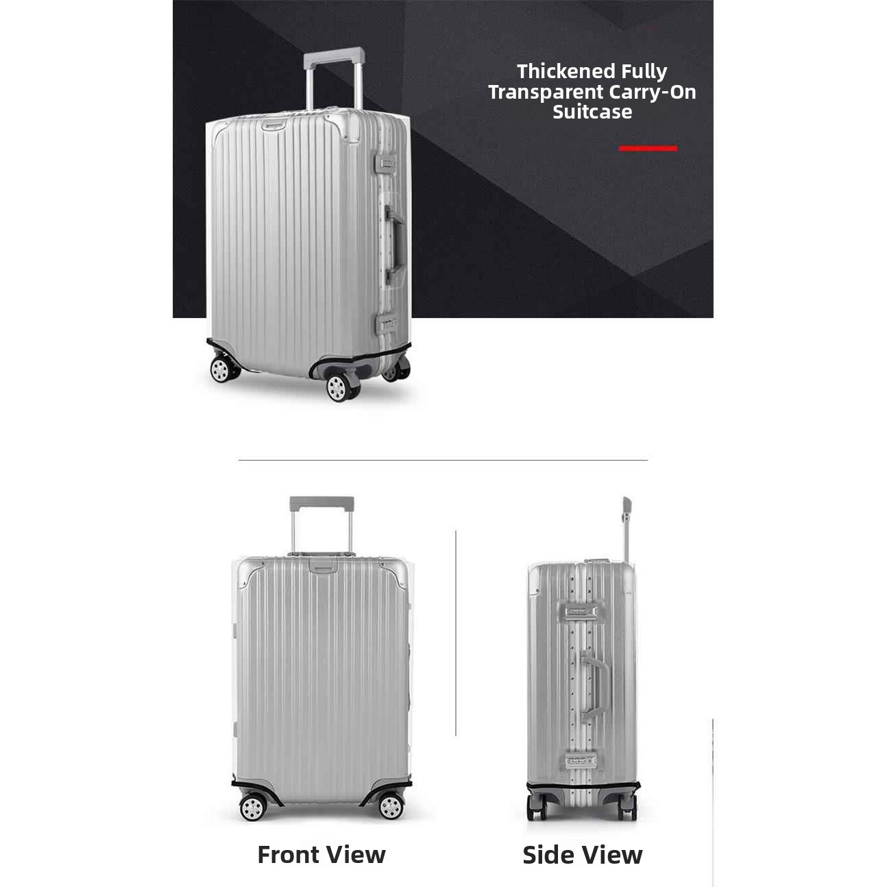 Thickened Waterproof Transpare - Luggage Protective Cover Transparent 评论和价格