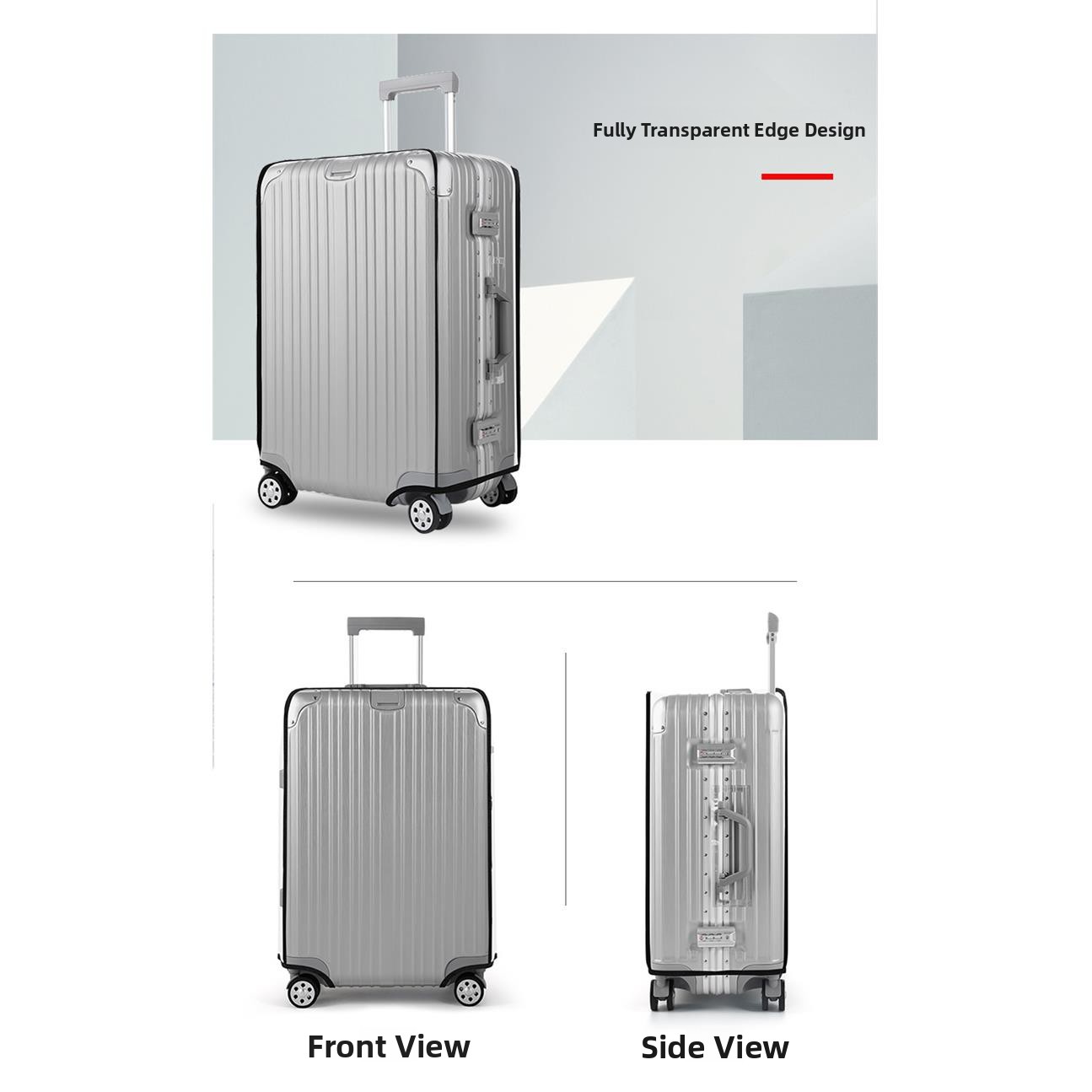 Thickened Waterproof Transpare - Luggage Protective Cover Transparent 评论和价格