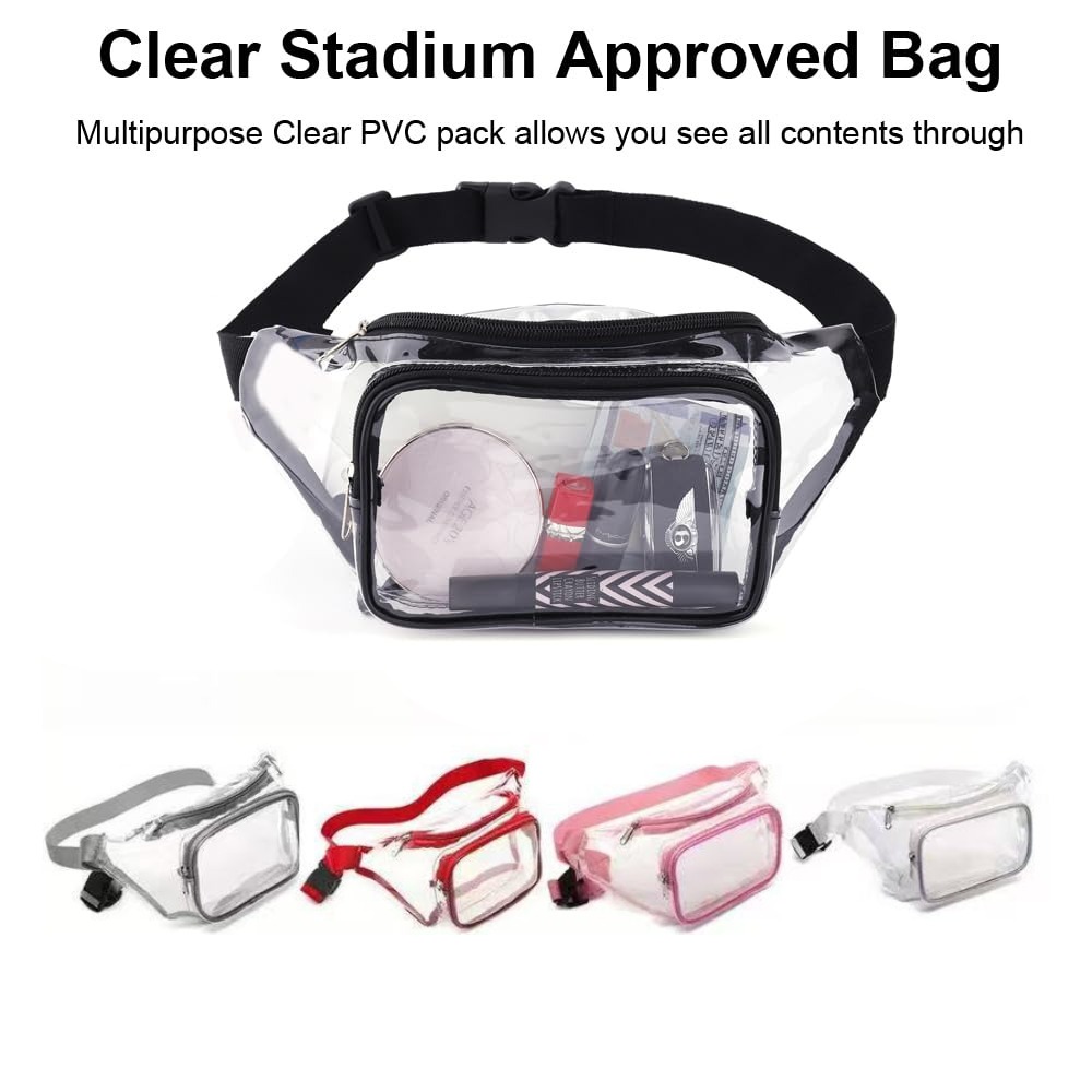 Clear Fanny Pack Transparent P - Handbags 评论和价格