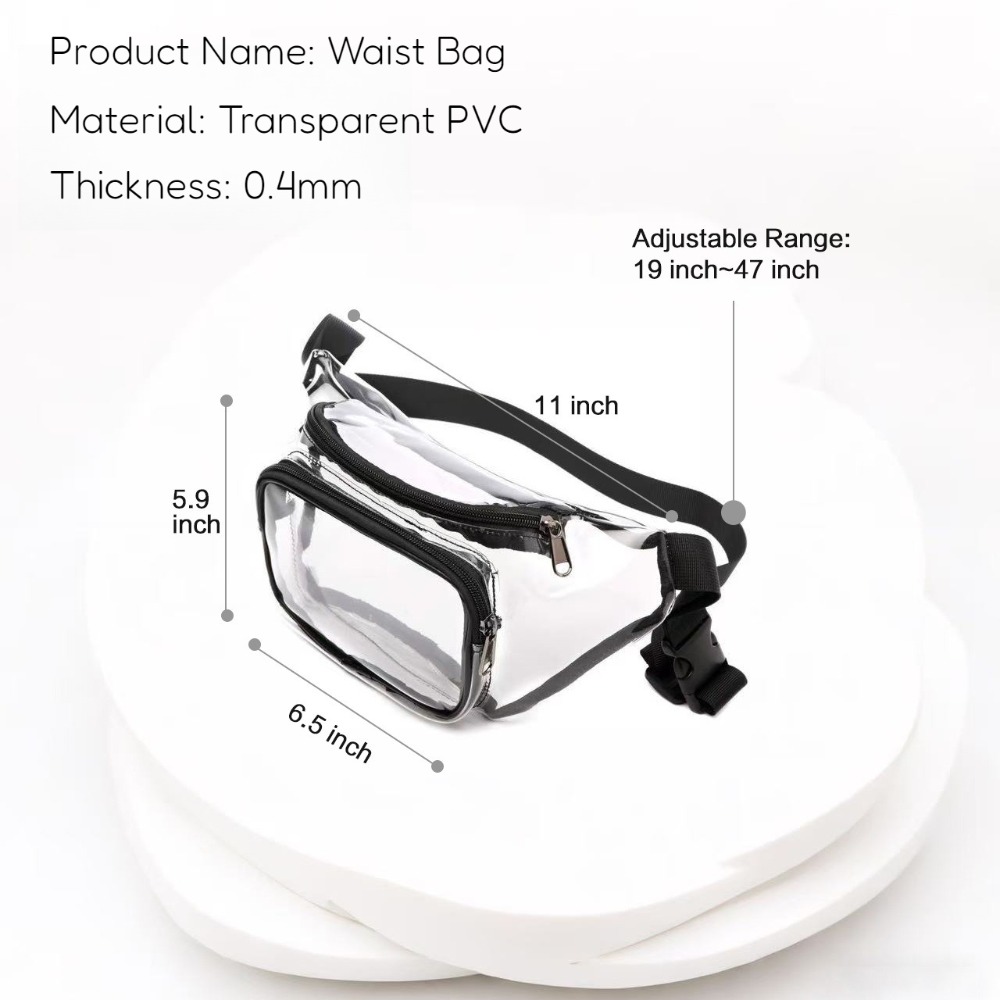 Clear Fanny Pack Transparent P - Handbags 评论和价格