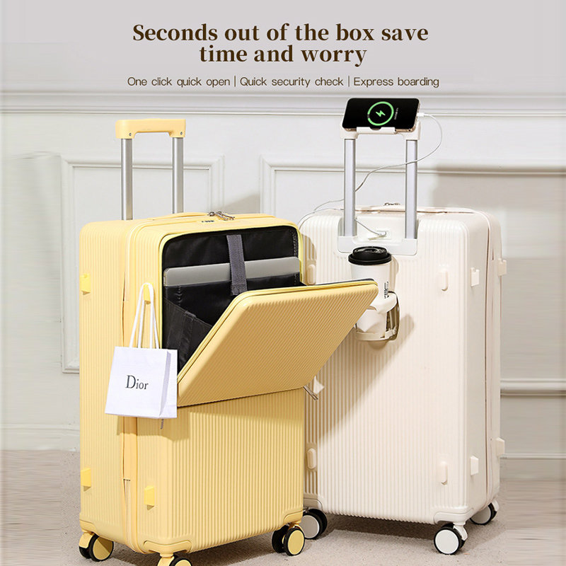sushimu Suitcase Wide Handle T - Aluminum Frame Carry On Luggage 评论和价格