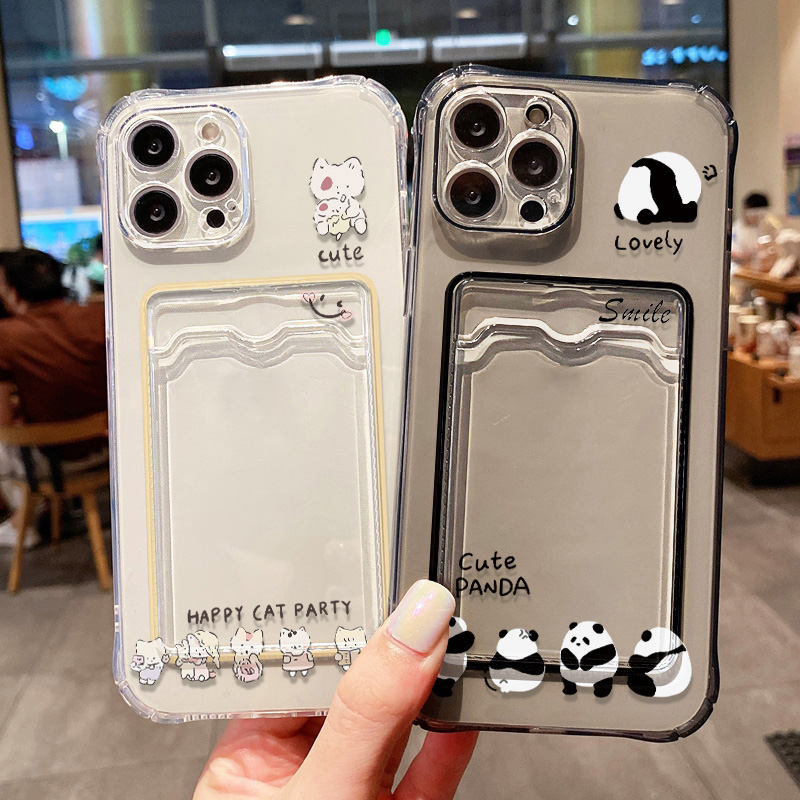 Cute Black Cat Phone Case For  - Wallets 评论和价格