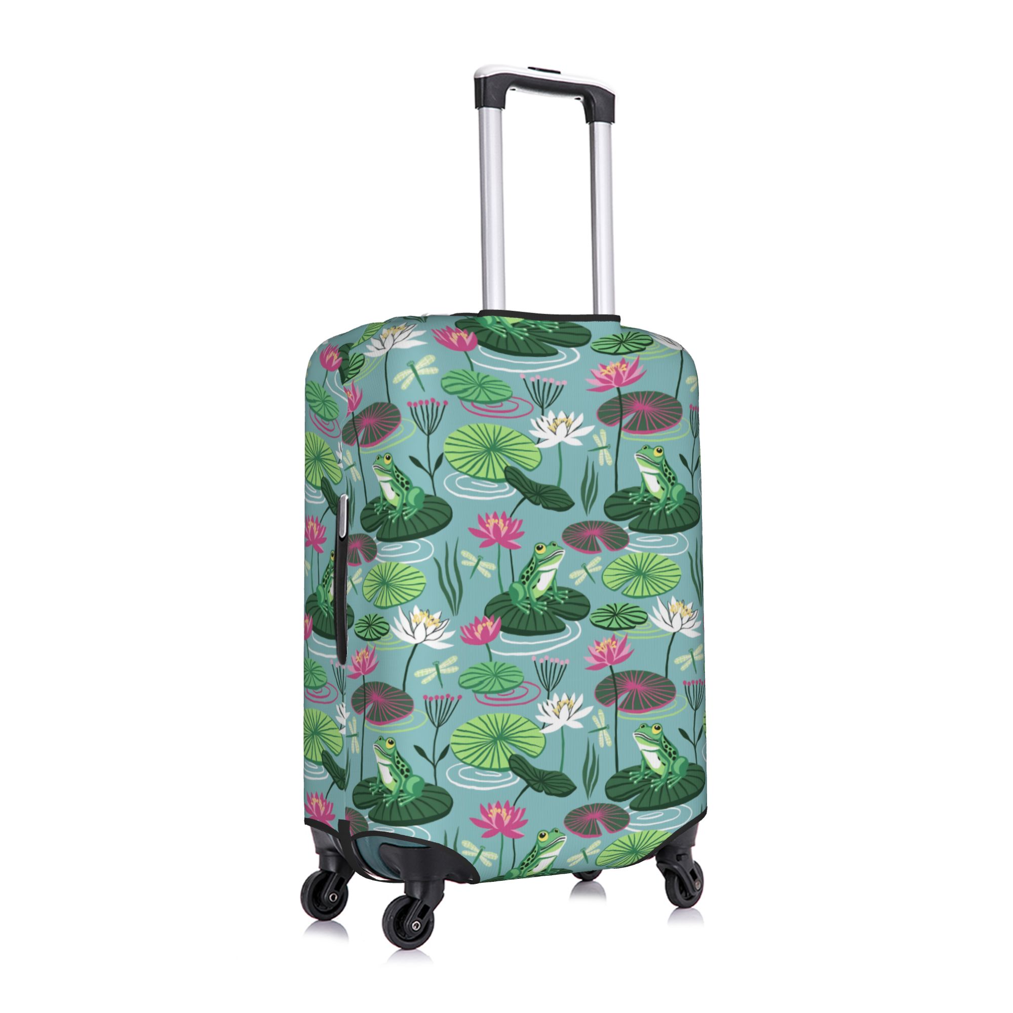 Frogs and water lilies Travel  - Waterproof Suitcase Cover Protector 评论和价格