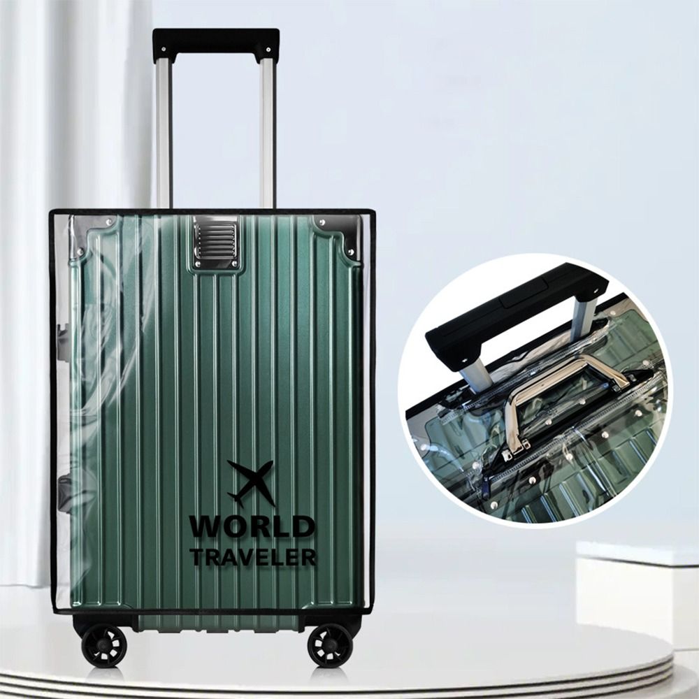PVC Transparent Luggage Cover  - Waterproof Suitcase Cover Protector 评论和价格