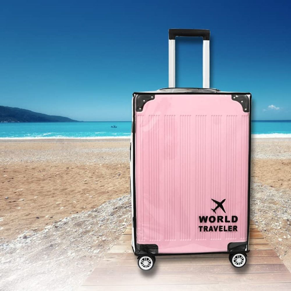 PVC Transparent Luggage Cover  - Waterproof Suitcase Cover Protector 评论和价格