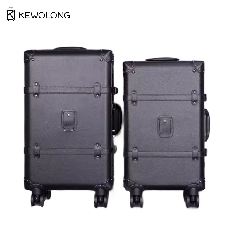 Vintage 20 24 Suitcase Set - R - Retro Vintage Trunk Suitcase 评论和价格