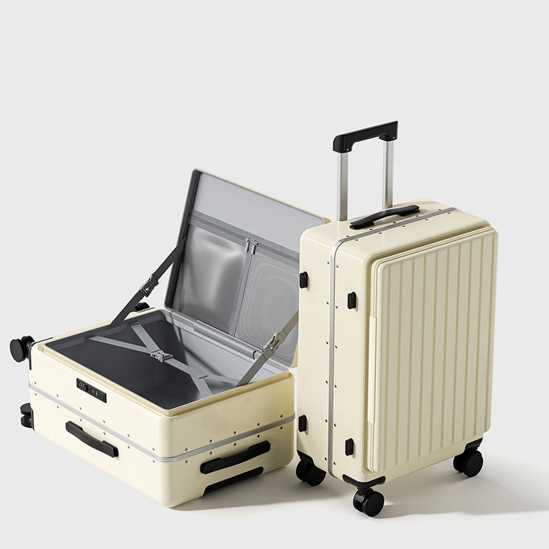 Side Opening Luggage 2025 New  - Aluminum Frame Carry On Luggage 评论和价格