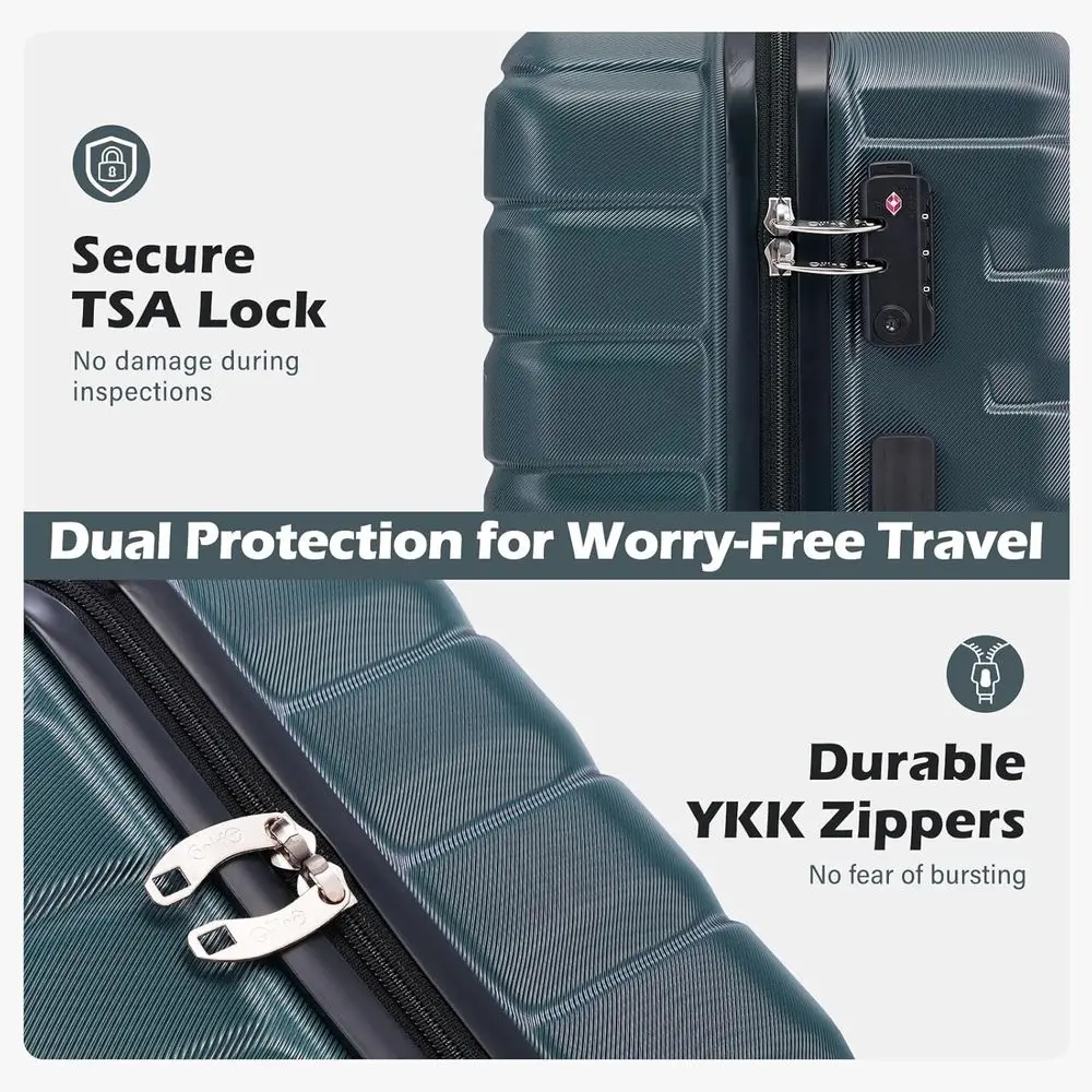 3-Piece Hard Shell Spinner Lug - Expandable Hard Shell Luggage Set 评论和价格