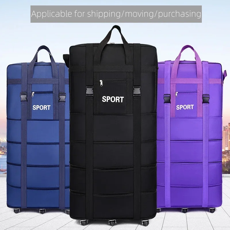 Plus Airline Checked Bag Oxfor - Foldable Rolling Luggage Bag 评论和价格