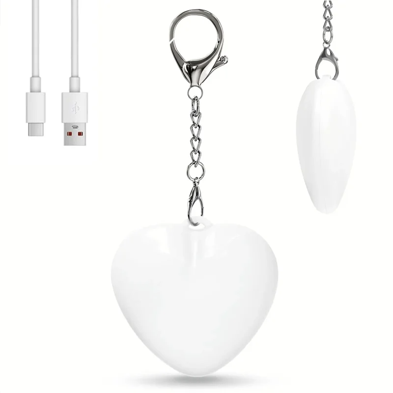 Portable Heart LED Mini Keycha - Wallets 评论和价格